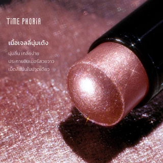 TimePhoria Illumina Jelly Highlighter + Eyeshadow Stick ไฮไลท์+อายแชโดว์แบบแท่ง เนื้อเจลลี่บางเบา เกลี่ยง่าย ฉ่ำวาว ติด