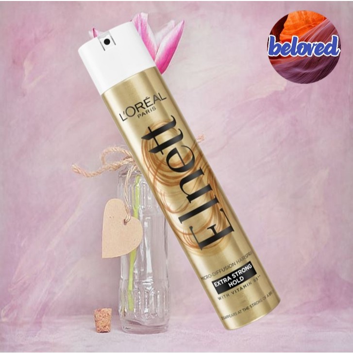 Loreal Elnett Extra Strong Hold 300 ml สเปร์ยฝุ่นกระป๋องทองในตำนาน สูตรดั้งเดิม ให้ผมอยู่ทรงนานถึง 24ชม.