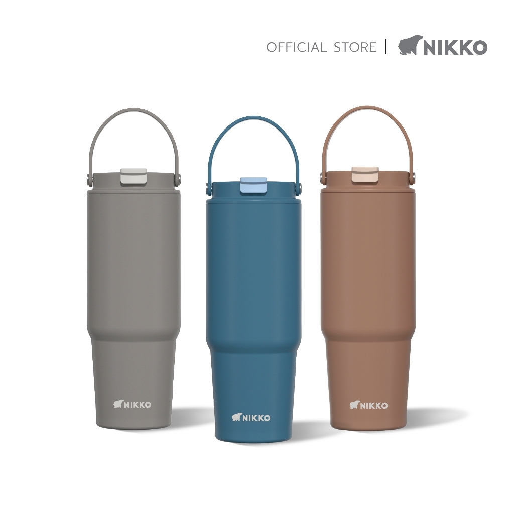 นิกโก้แก้วสเตนเลสเกรดการแพทย์ 316 พร้อมหูหิ้ว ขนาด  27oz/800ml (NK-HD080-VT)