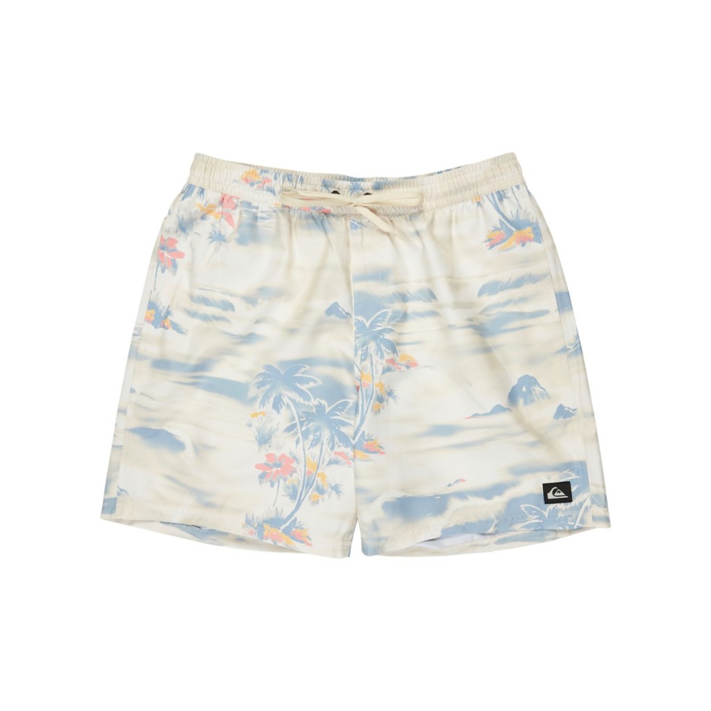 QUIKSILVER กางเกงบอร์ดชอร์ตผู้ชาย Mens Everyday Straight Volley 17"  Swim Shorts-White 254 EQYJV0414
