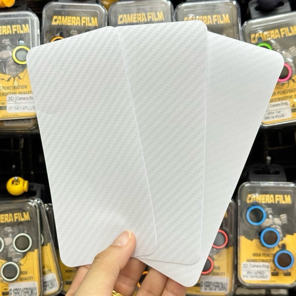 ฟิลม์หลังใส(ลายแคฟล่า)ใช้สำหรับ iPhone i16 i16Pro i16Plus i16Promax i16E