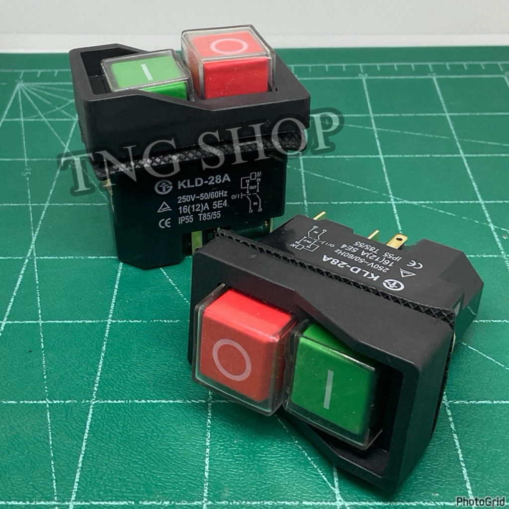 สวิตช์ KLD-28A กันน้ำ สวิทช์แม่เหล็กป้องกันการระเบิดสวิทช์ปุ่มกด220V IP55ไฟฟ้า
