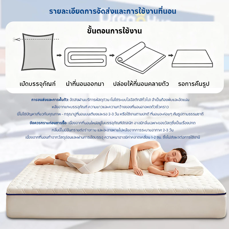 ที่นอน Topper เมมโมรี่โฟม ขนาด 3/4/5/6 ฟุต thumbnail 7