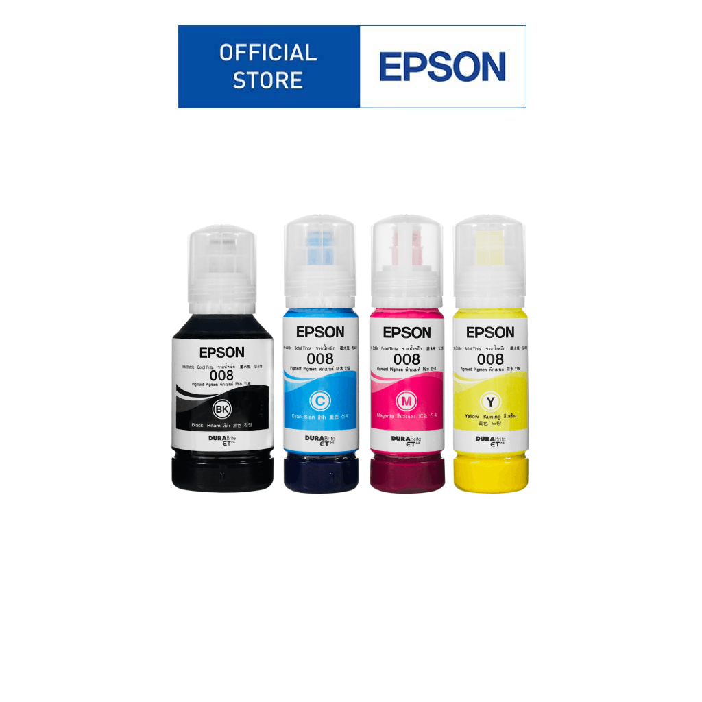 Epson หมึกเบอร์ 008 Set 4 สี ink bottle (Pigment)