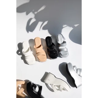 YOURSHOES L6 / รองเท้าส้นตึกสูง 4นิ้ว รองเท้าสุขภาพพื้นนุ่ม