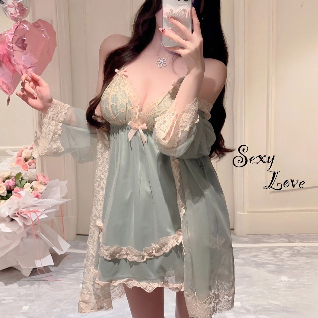 ชุดพริตตี้ ชุดนอน สลิง เว้าหลัง lace คอวี คอวีลึก เจ้าหญิง น่ารัก ลูกไม้ หลากสี ใส่สบาย ส่งไวจากไทย COD