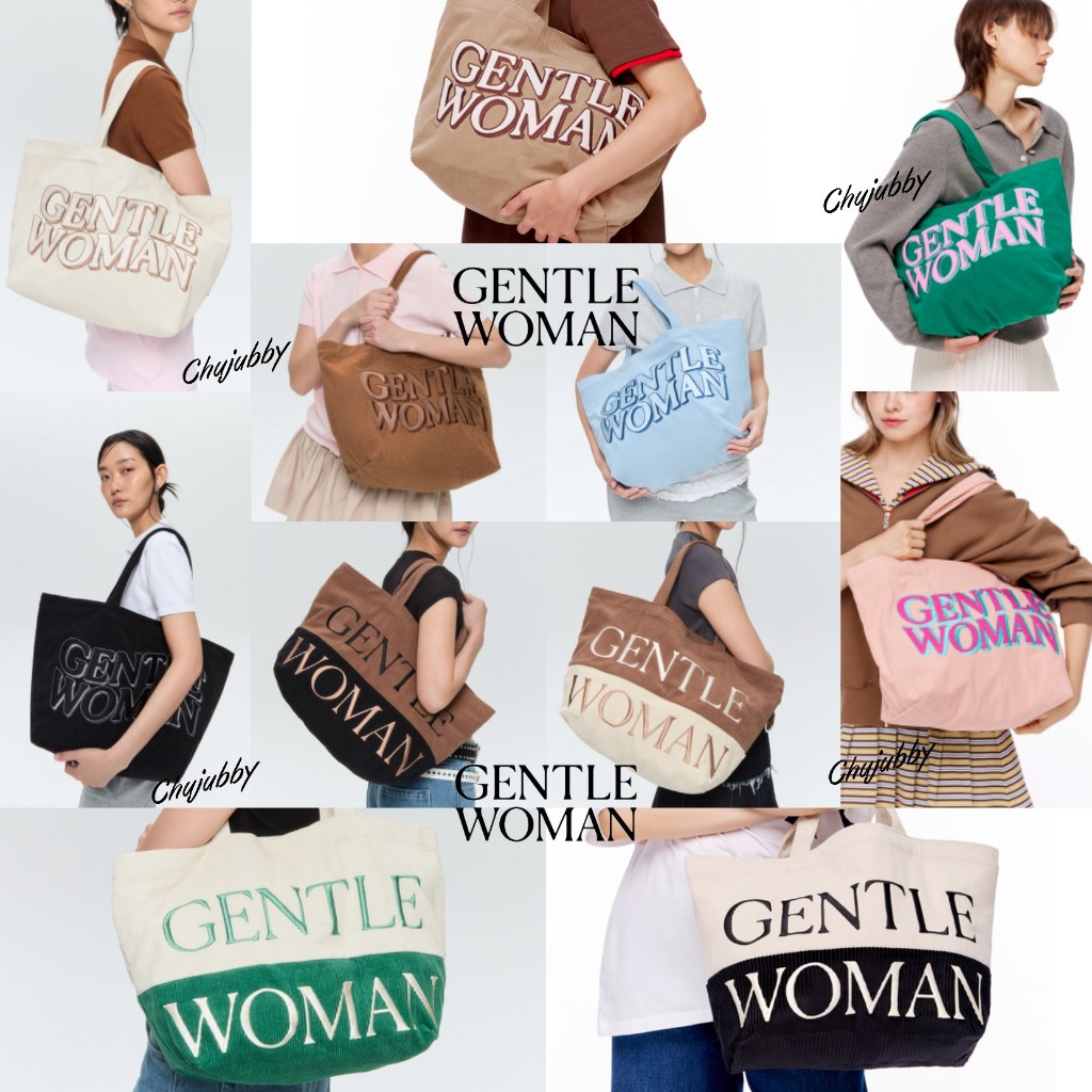 CHUJUBBY [ใช้โค้ด25% ]🔥(แถมถุงกระดาษแบรน)  กระเป๋า ลูกฟูก Corduroy Tote GENTLEWOMAN CLUB
