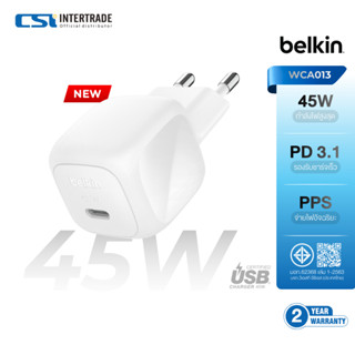 Belkin หัวชาร์จ USB-C 45W PD 3.1 PPS Fast Charger สำหรับ iPh…