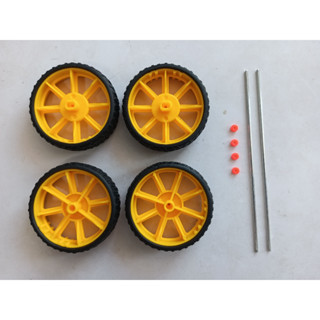 ล้อยางทำรถของเล่นขนาด 60 ม.ม. ล้อรถของเล่น อุปกรณ์ทำรถของเล่…