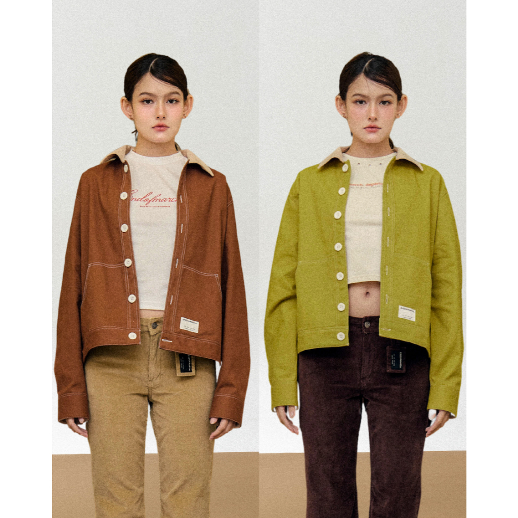 ENDOFMARCH | GIOVANNI JACKET เสื้อแจ็คเกตยีนส์ ปกคอลูกฟูก