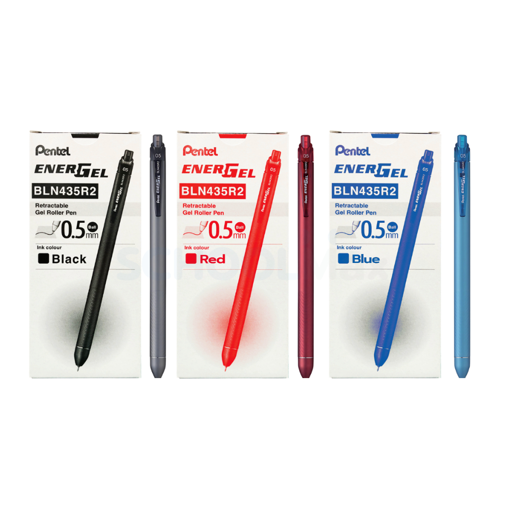 (ยกกล่อง) ปากกา รุ่น BLN435R2 ENERGEL Click R2 0.5 มม. Pentel / กล่อง