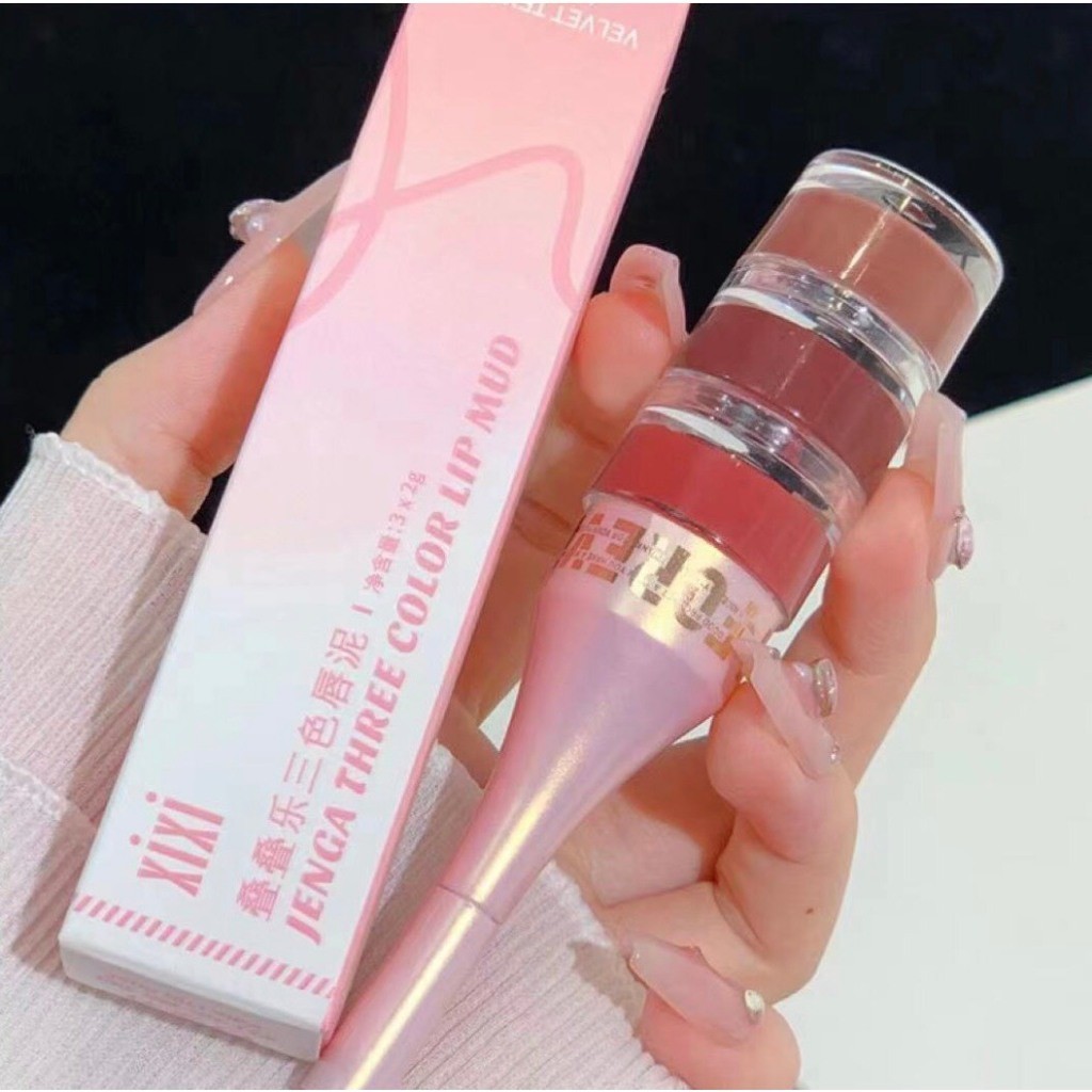 พร้อมส่งจ้า Xixi ลิปสติก ลิปกลอส เนื้อแมตต์กํามะหยี่ 3 สี กันน้ํา ให้ความชุ่มชื้น เรียบเนียน NO.D601