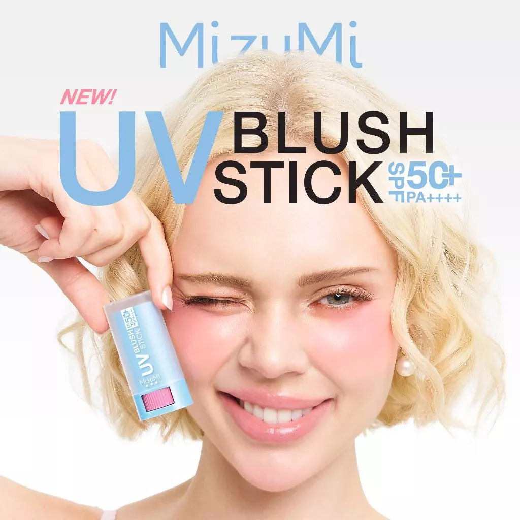 MizuMi UV Blush Stick SPF50+ PA++++ บลัชกันแดด แก้มกระจก ผิวเป๊ะในปาดเดียว ติดทนนาน 12 ชม. thumbnail 4