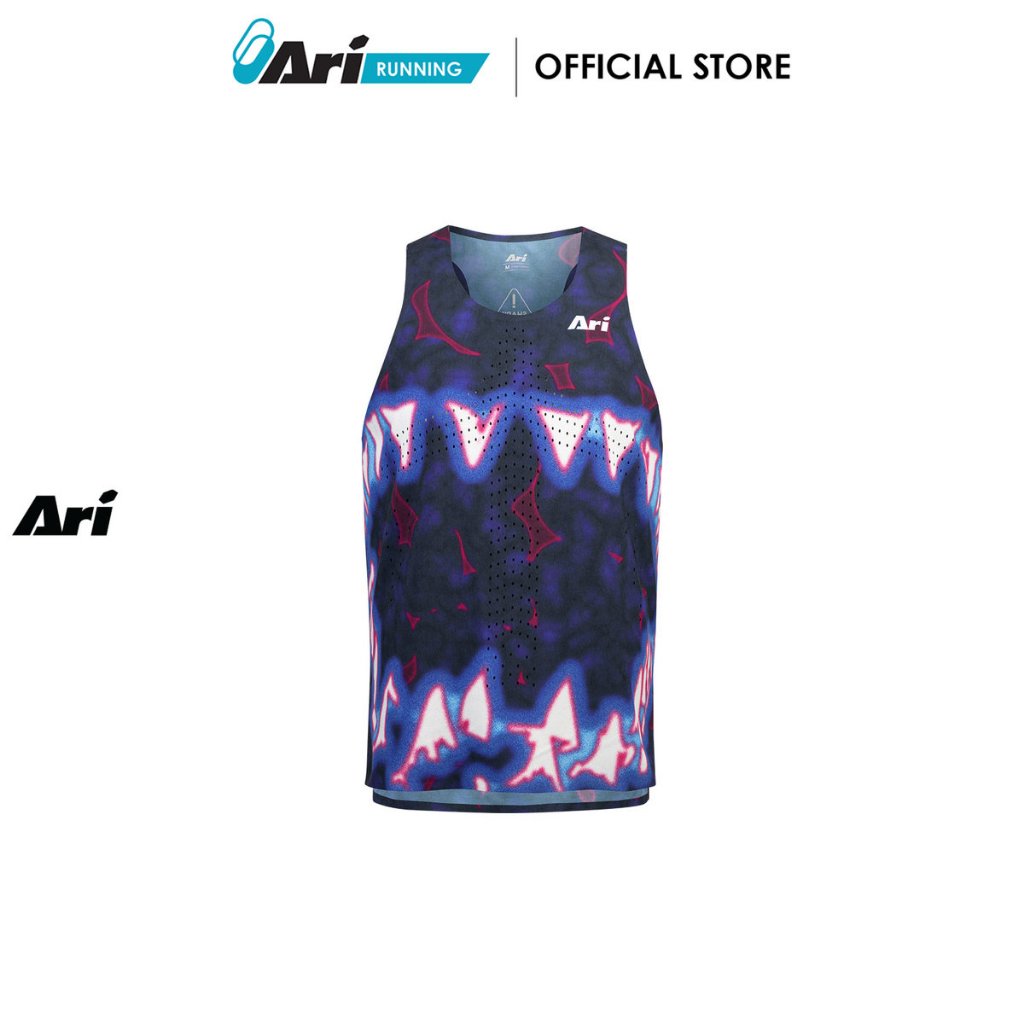 ARI ELITE SHARK ATTACK ULTRALIGHT RUNNING TANK - NAVY (AAP3156-03) เสื้อวิ่งแขนกุด ELITE SHARK ATTAC