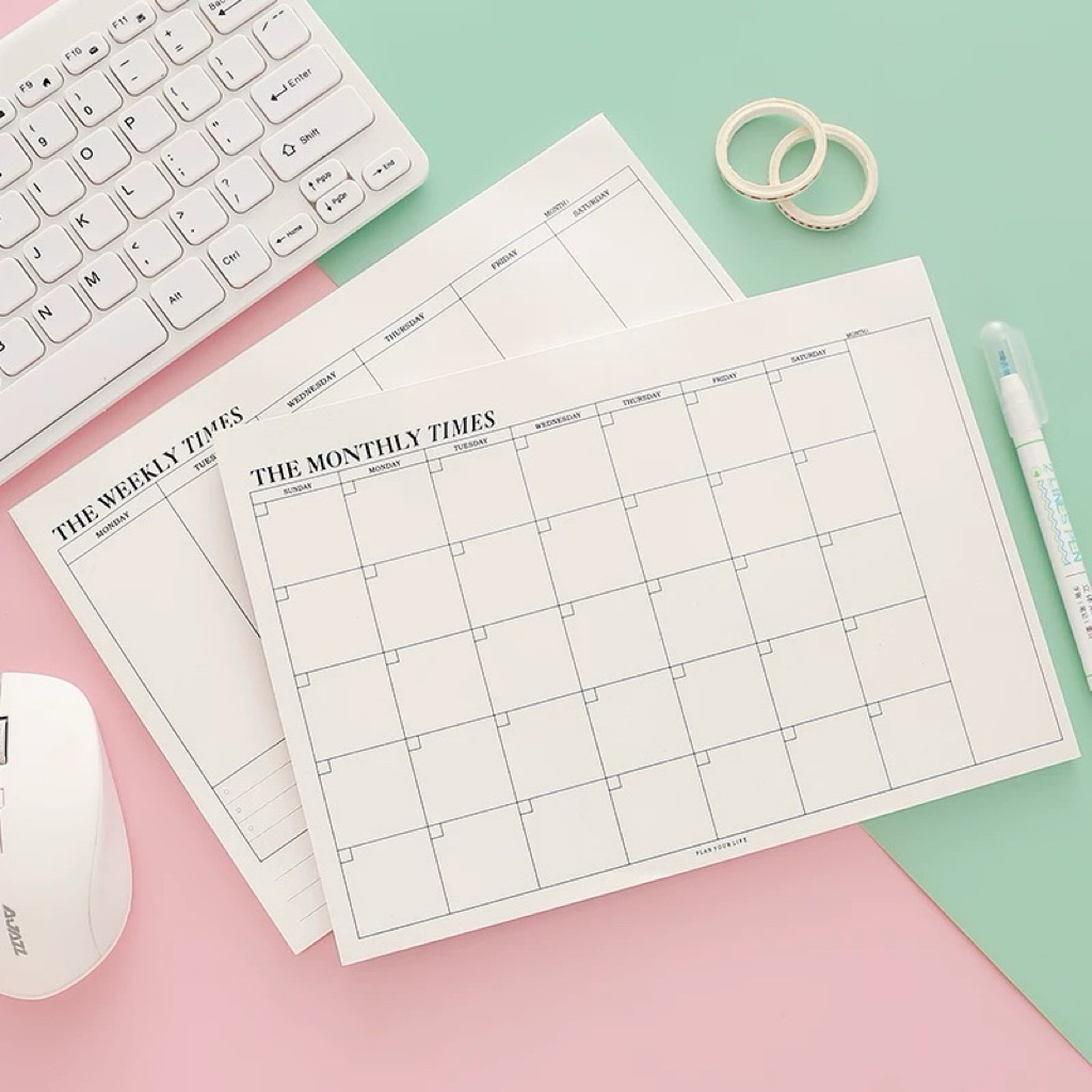 📝Planner แพลนเนอร์รายเดือน/สัปดาห์  | จัดส่งทันที 🚛