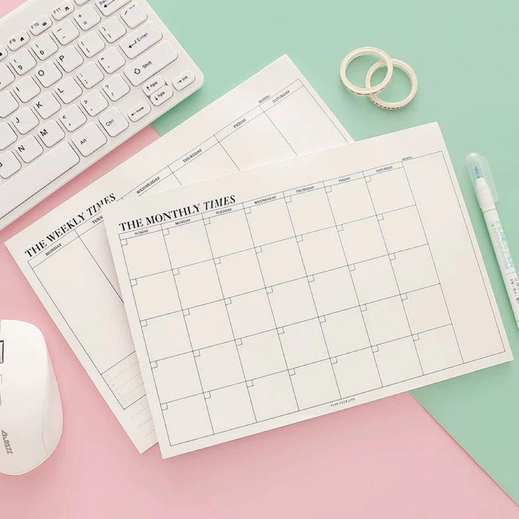📝Planner แพลนเนอร์รายเดือน/สัปดาห์ | จัดส่งทันที 🚛