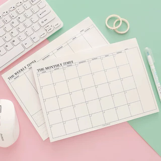 📝Planner แพลนเนอร์รายเดือน/สัปดาห์ | จัดส่งทันที 🚛