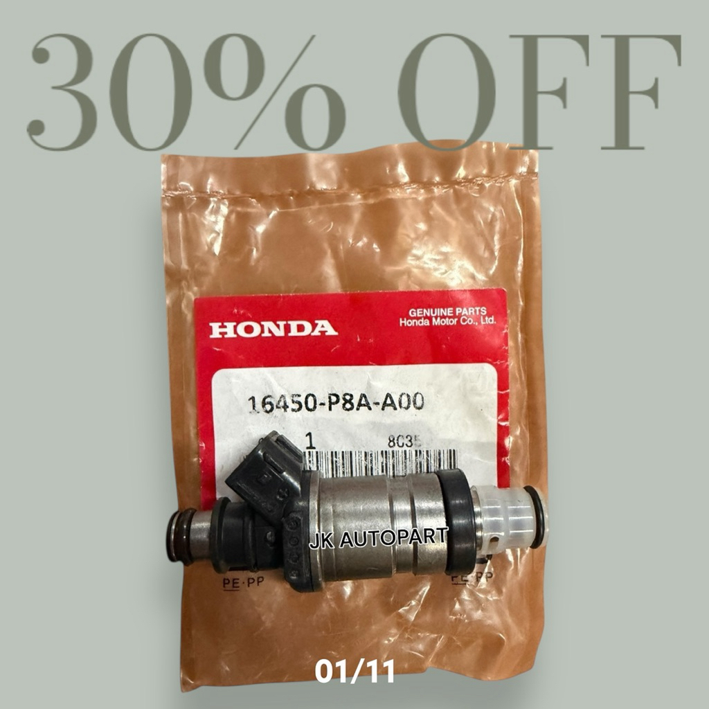 HONDA หัวฉีด รหัส 16450-P8A-0-A00 ใส่กับรถรุ่น HONDA ACCORD ปี 98-2.3-V.6 รับประกันคุณภาพ/TNBKY