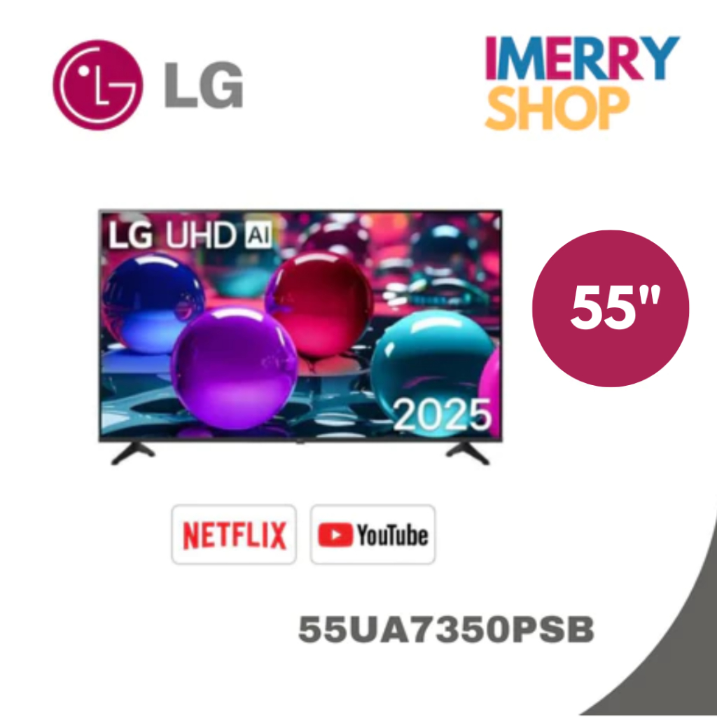 LG ทีวี 55" รุ่น 55UA7350PSB LG UHD AI UA73 4K Smart TV 2025 55UA7350