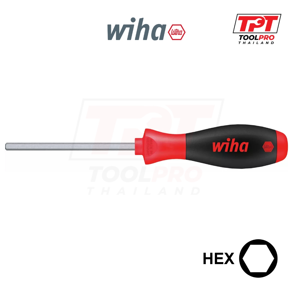 Wiha ไขควง ปากหกเหลี่ยม 356 SoftFinish Hexagon Screwdrivers ราคา ถูกที่สุด ดีลบีเคเค
