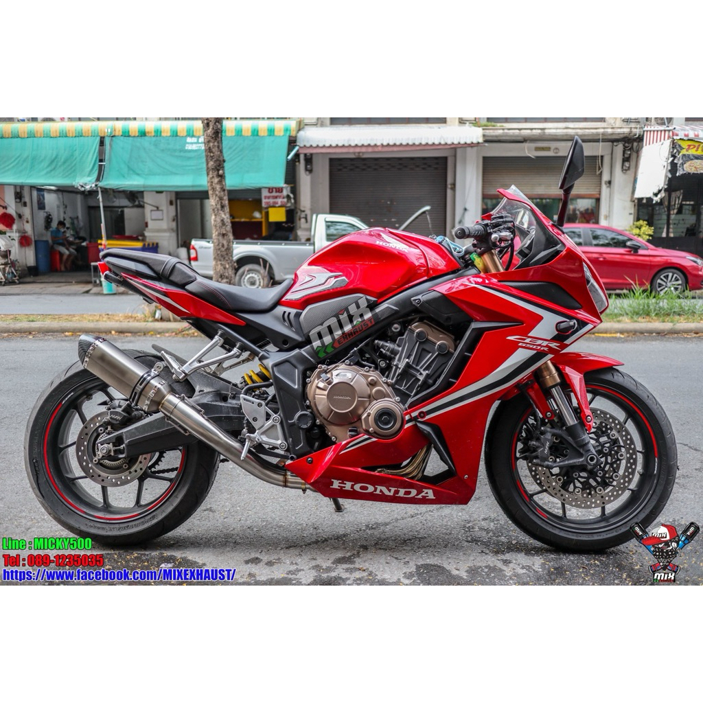 ถูกสุด!! สลิปออนสแตนเลสงานดัด 2.5 นิ้ว CBR650 / CB650 - รูปที่ 2