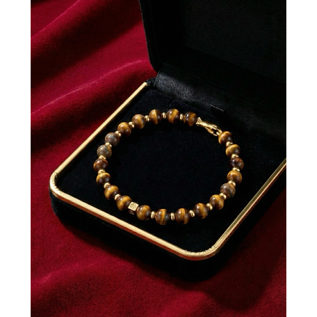 ข้อมือหินไทเกอร์อาย Tiger Eye เสริมดวง เสริมโชค ร่ำรวย รูปที่ 2