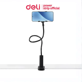 Deli ขาจับโทรศัพท์มือถือ ตัวหนีบโทรศัพท์มือถือ แบบหนีบโต๊ะ หัวเตียง ปรับองศาได้ หนีบแน่น Phone stand