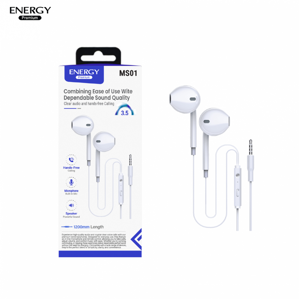 Energy สมอลทอร์ค. Msx02.  MS01 Earphones Master Surround  หูฟัง  OPPO VIVO ของแท้ 100%  หูฟังเสียงดี