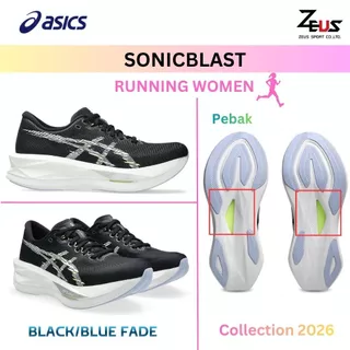 ASICS SONICBLAST รองเท้าวิ่งผู้หญิง [Running Women] แบบTempo / Daily training เบา ระบายอากาศดี ยาง ASICSGRIP