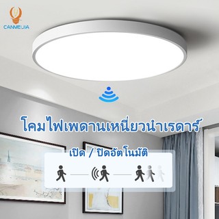 หลอดไฟแอลอีดี ไลท์ เซ็นเซอร์ 40วัตต์ แสงขาว LED Motion sensor 20w เซ็นเซอร์แสงสว่าง เปิด-ปิดเองอัตโนมัติ หลอดไฟ