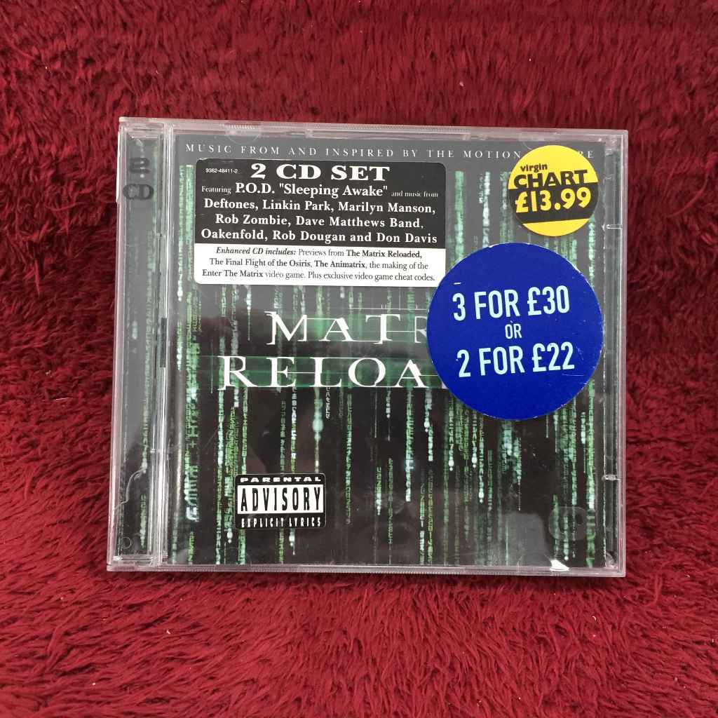 2CD The Matrix Reloaded (Music From And Inspired By The Motion Picture) สภาพตามรูปปก EA48-119