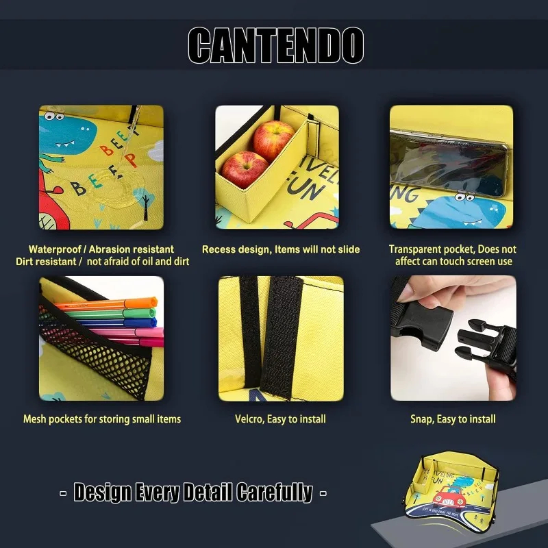 ⚡ประเทศไทย 24 ชั่วโมง⚡ถาดรองคาร์ซีท พับเก็บได้ ถาดเด็กรถ มัลติฟังก์ชัน ถาดวางเครื่องดื่ม กันน้ํา ถาดรองคาร์ซีท - รูปที่ 6