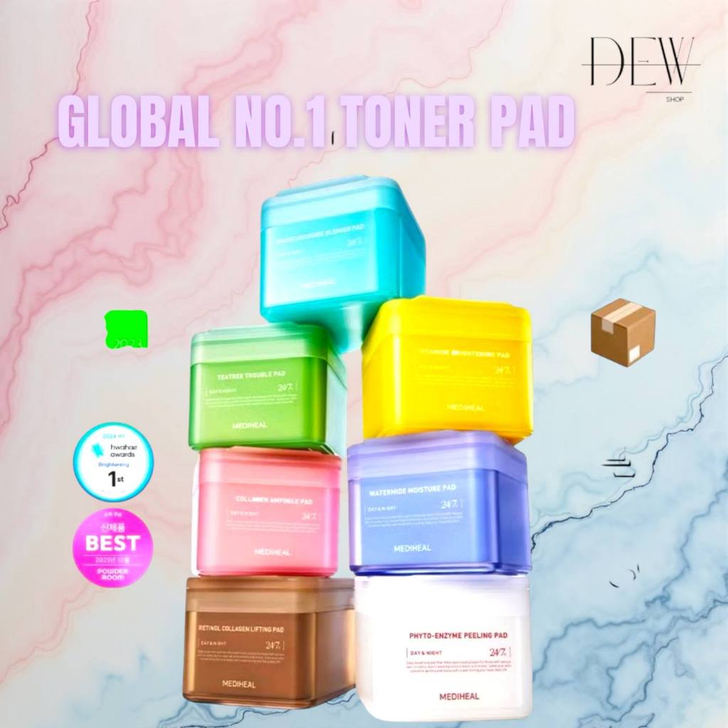 พร้อมส่ง Toner Pad โทนเนอร์แพดสี่เหลี่ยม แพดลดจุดด่างดำสูตร แผ่นโทนเนอร์