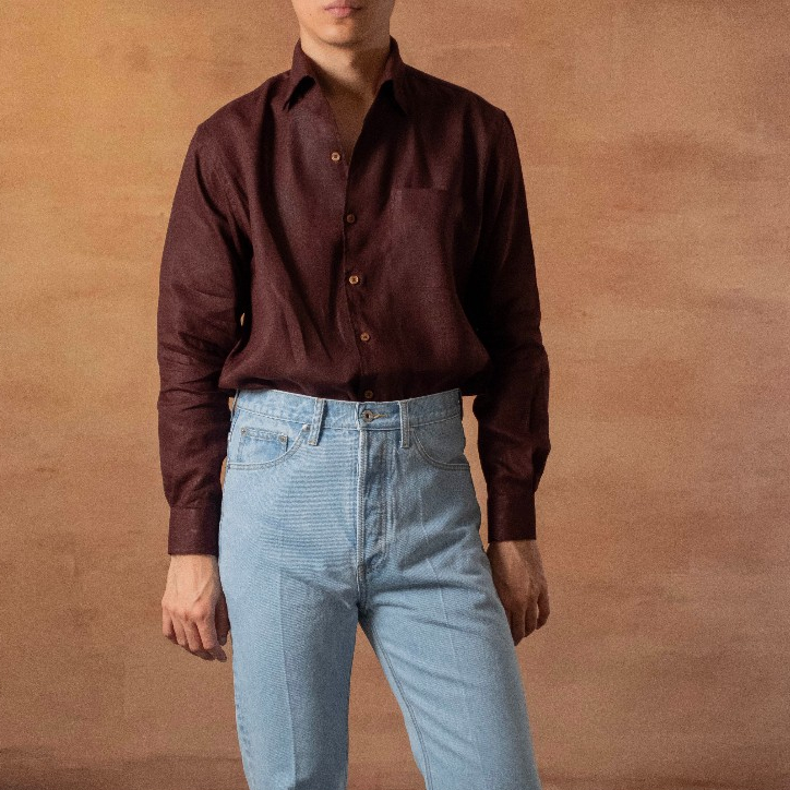 [OPCS-LN-RUBY] เสื้อเชิ้ตลินิน One Piece Collar Shirt - Classic Shirt