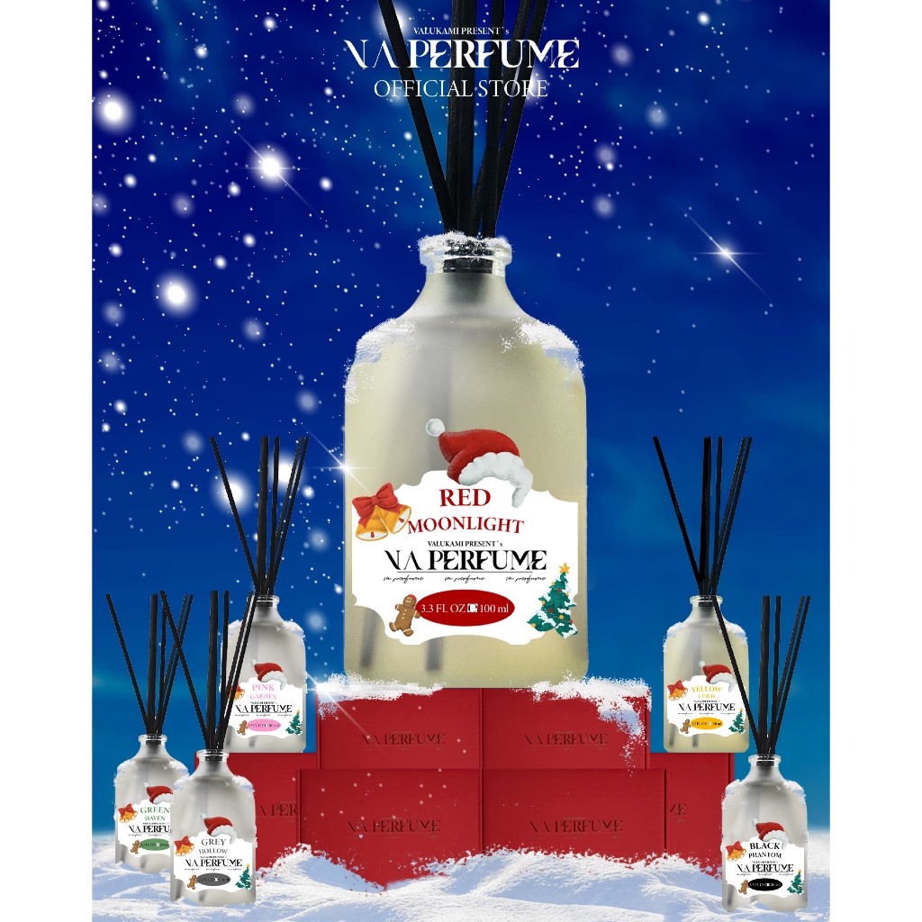 ก้านไม้หอมปรับอากาศ Vaperfume ลายเทศกาลลิมิเต็ด เติมฟรี 3 ครั้งและส่งฟรี