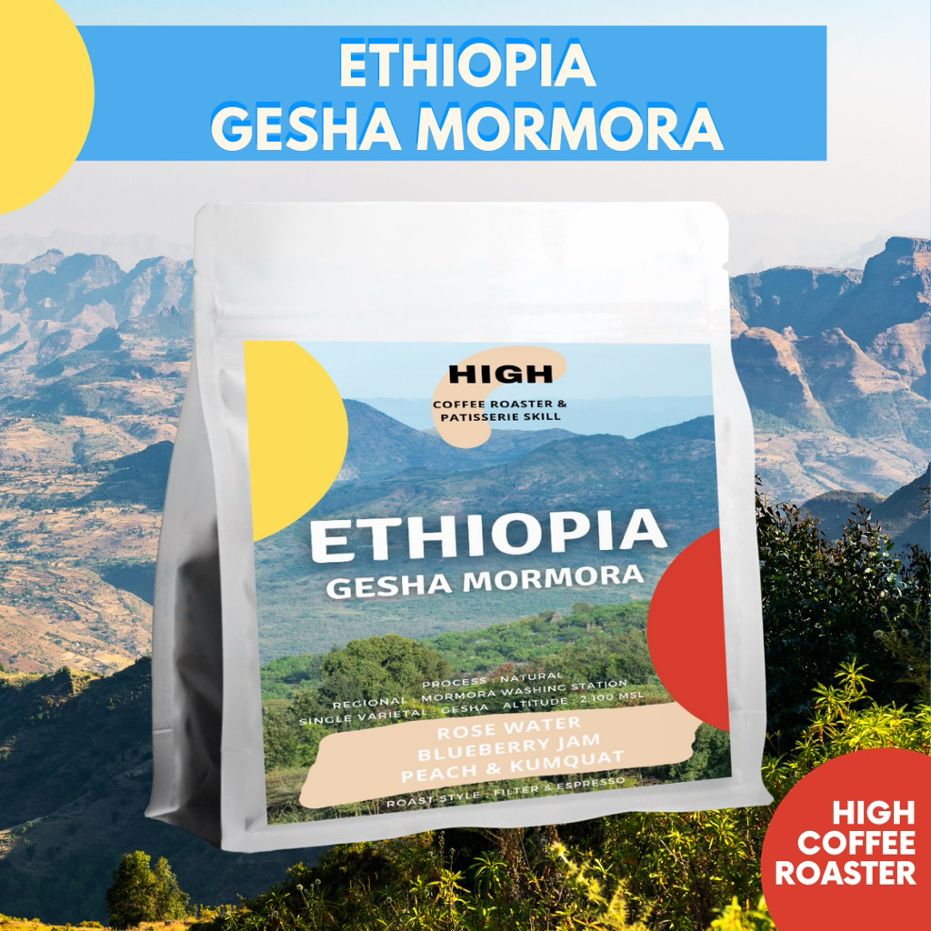 Ethiopia Gesha Mormora NATURAL กาแฟคั่วอ่อน 100 กรัม