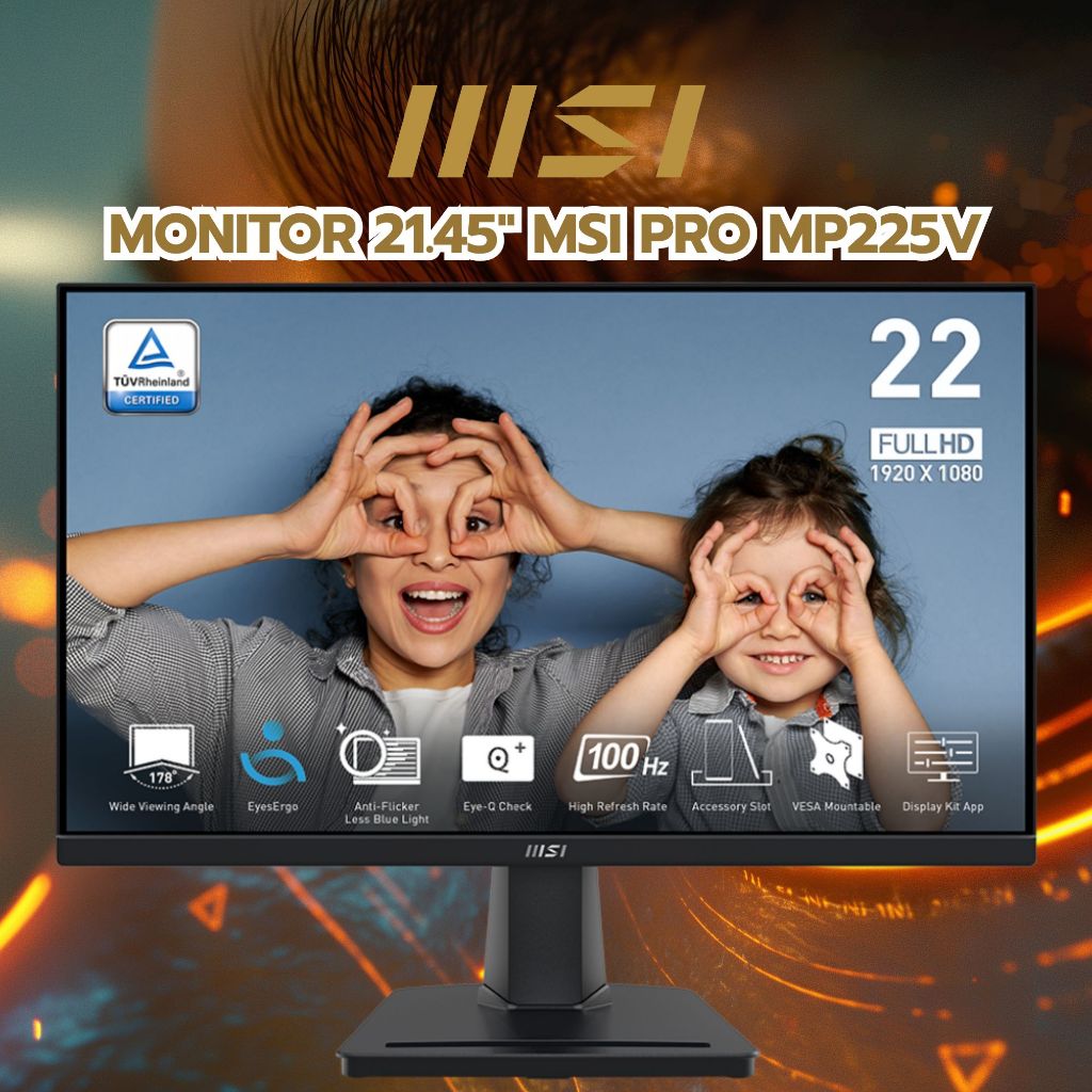 MSI PRO MP225V MONITOR(VA FHD/100Hz)