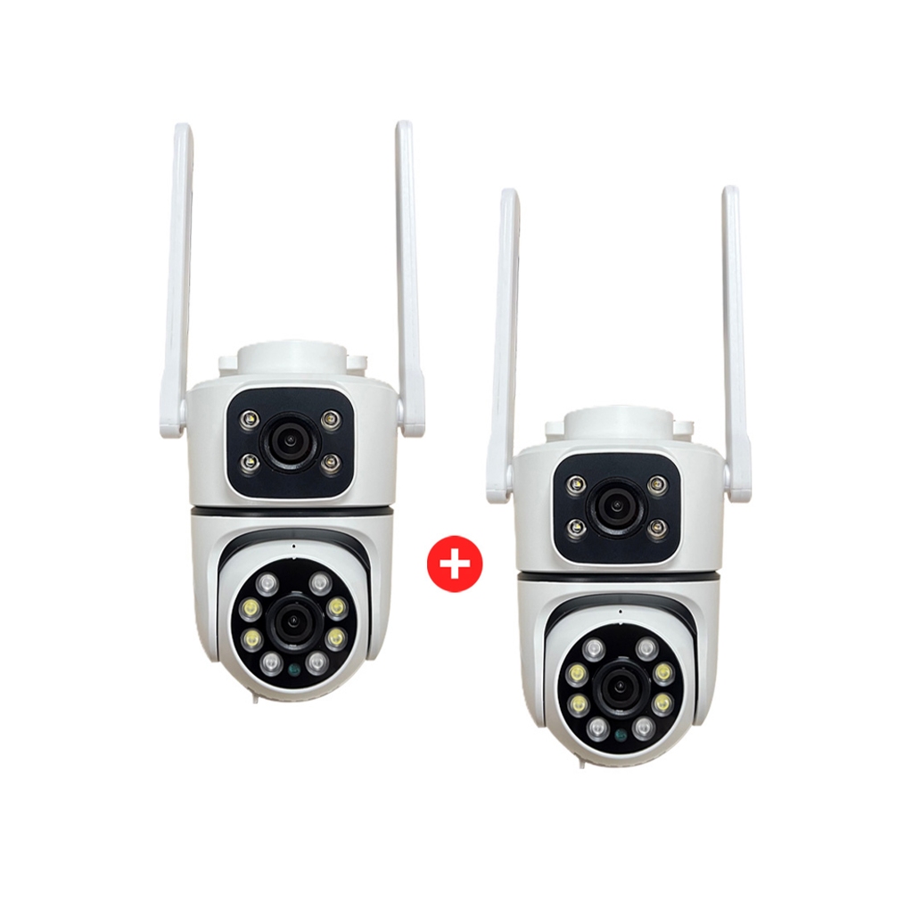 HomePro กล้องวงจรปิดภายนอก 2 เลนส์ EAGLE EYE EG-IP253DW1 3+3MP 3 ล้านพิกเซล (ชุด 1 แถม 1)