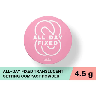 (ตลับ) SaSi All-Day Fixed Translucent Setting Compact Powder ศศิ ออล เดย์ ฟิกซ์ ทรานส์ลูเซนท์ เซ็ตติ้ง พาวเดอร์ 4.5 กรัม