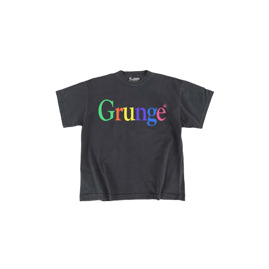 grunge black faded tee | boxy