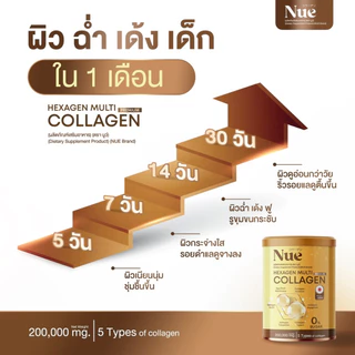 Nue Collagen มัลติคอลลาเจน เกรดพรีเมียม 6 ชนิด และ 5 นวัตกรรมสารสกัดระดับโลก ชะลอวัยระดับ DNA