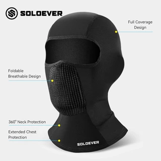 【TH】SOLOEVER Balaclava Face Mask สําหรับขี่รถจักรยานยนต์และขี่จักรยาน Biker Mask PM2.5โม่งระบายอากาศ กันฝุ่น กันรังสีuv
