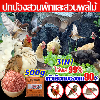 ได้ผล98% 3in1 ยาเบื่อไก่=ยาเบื่อ นกพิราบ=ยาเบื่อ หนู 500g ตัวเลือกของคน90% ปกป้องสวนผักและสวนผลไม้ บอกลาขี้นกที่สกปรก
