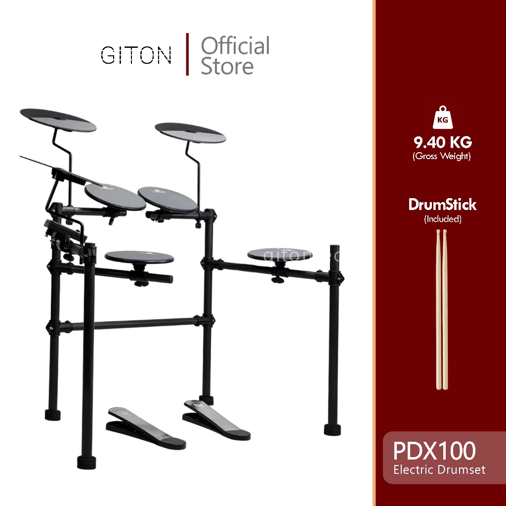 (รอสต็อกใหม่20วัน) PDX100 กลองชุดไฟฟ้า รุ่นมาตรฐาน พกพาได้ง่าย Electric Drum