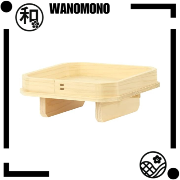 【Japan Quality】Namukumachan Kobo 6-inch (18.5cm wide x 7cm high) Hinoki (Japanese cypress) Tripod wi