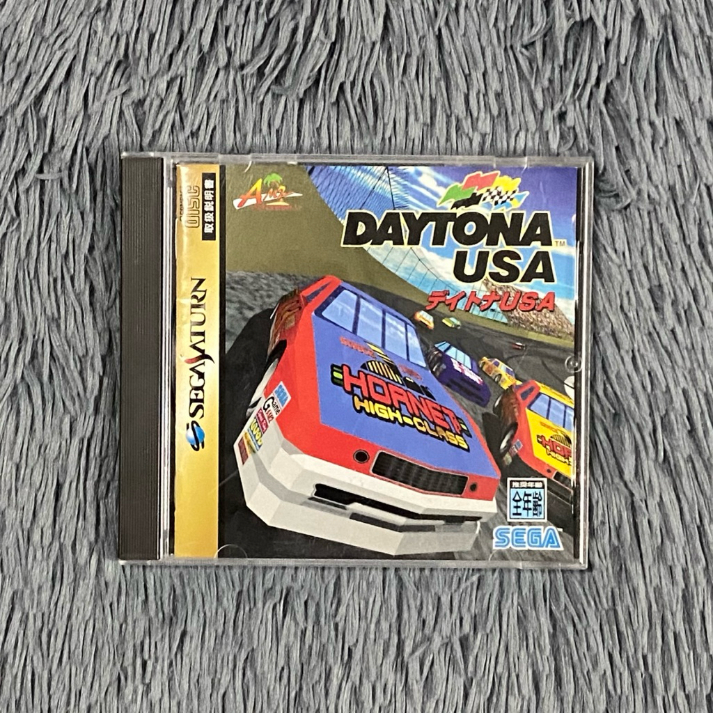 แผ่นแท้เครื่อง Sega Saturn เกมส์ Daytona USA โซน 🇯🇵 มีคู่มือแผ่นสภาพดี