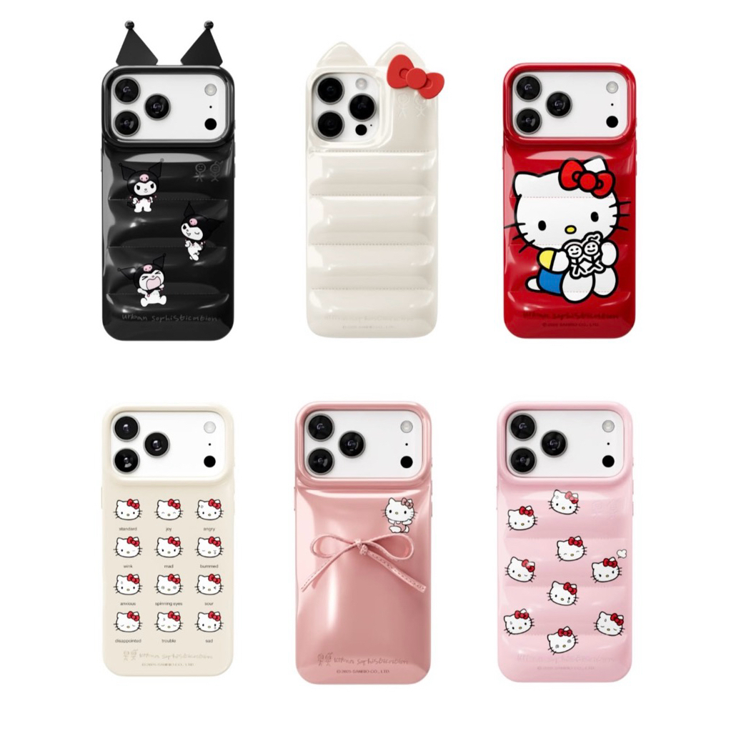 ♡Pre-order ♡ Urban Sophistication X Sanrio Puffer Case ช็อปเกาหลี