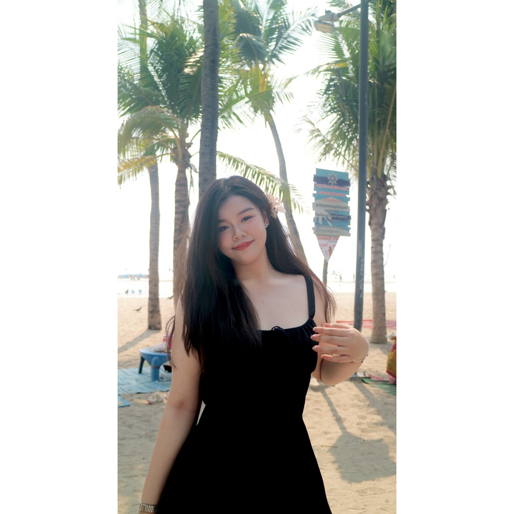 ส่งต่อ‼️ T04 เดรสสีดำ Lovito size xl สาวอวบใส่ได้💓