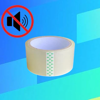 เทปไร้เสียง เทปใส ไร้เสียง (กว้าง 2นิ้ว ยาว 45หลา) 5 ม้วน / 1 ม้วน เทปกาวไร้เสียง เทปไม่มีเสียง