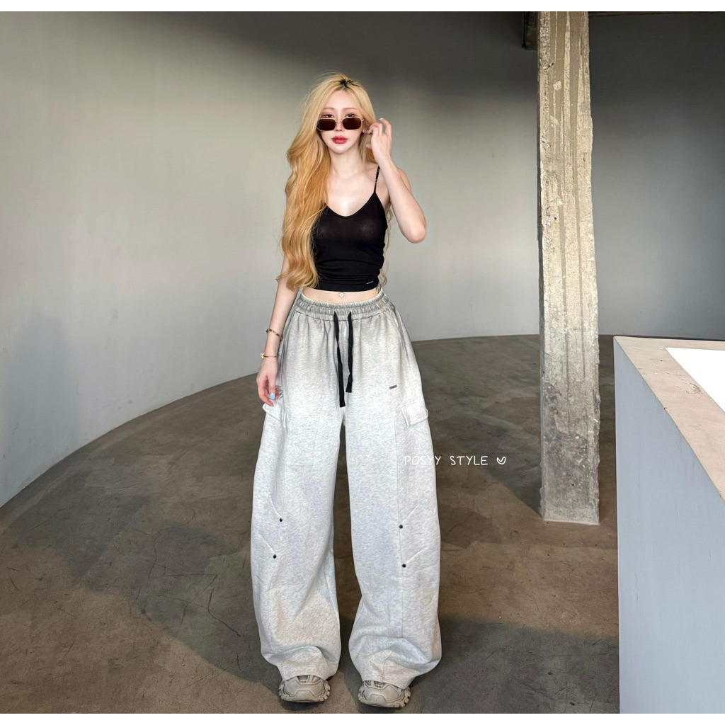 𝐏𝐎𝐒𝐘𝐘 วอร์มทั้งเซต🩶🖤วอร์ม use เสื้อมือ1